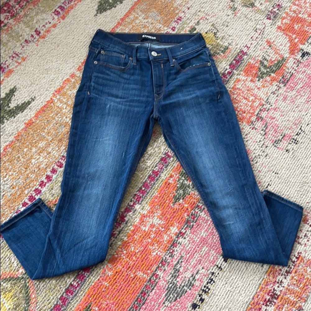 Express Mid-rise denim jeans 4s